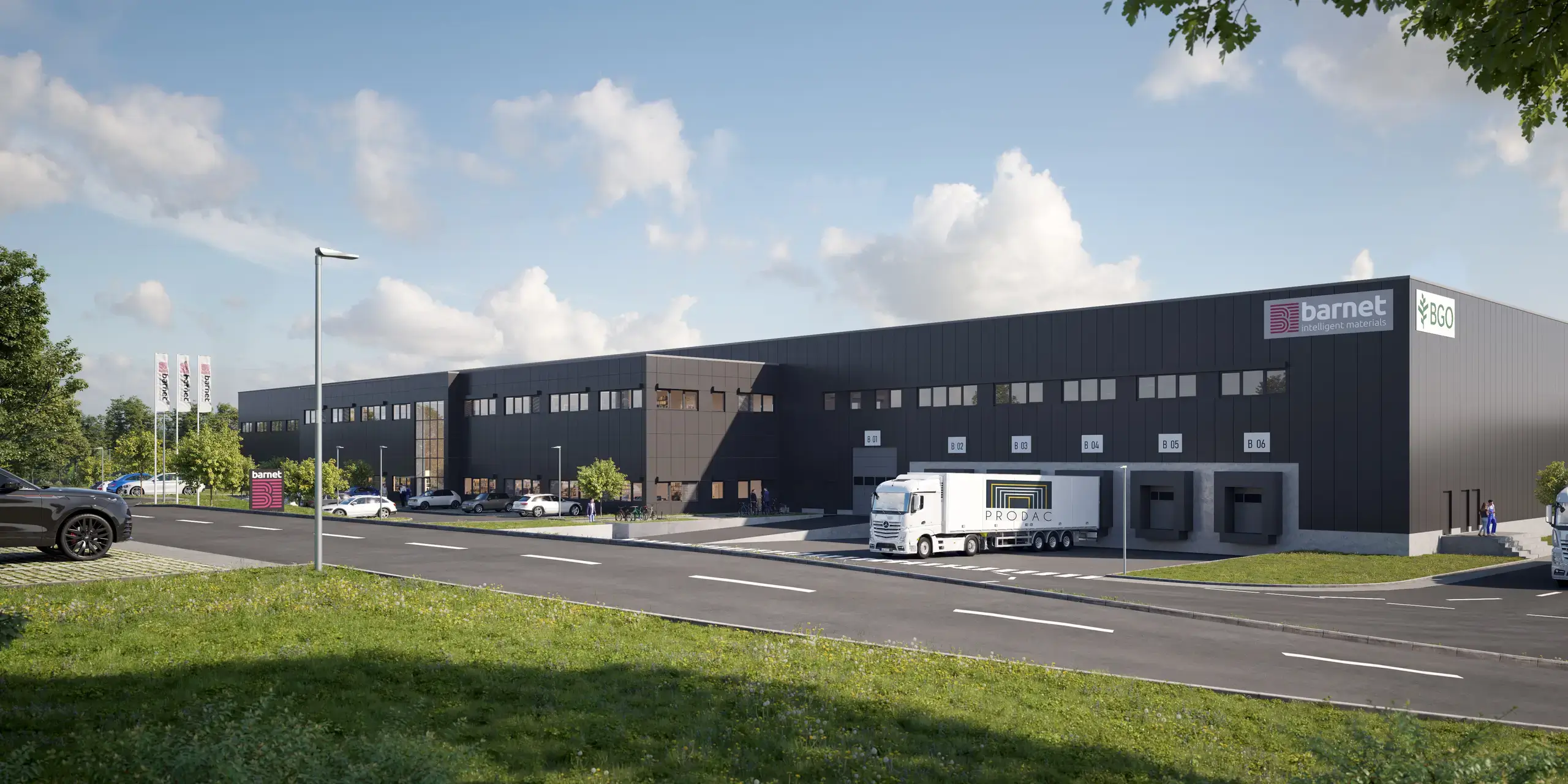 Eschweiler Logistiklager Seitenansicht